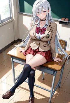 高贵的校花女王月岛琉璃大人才不会被处男小狗君肏到高潮失禁，最后变成他的专属肉便器呢！